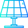 Panel solar icono